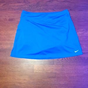Blue Nike tennis skirt